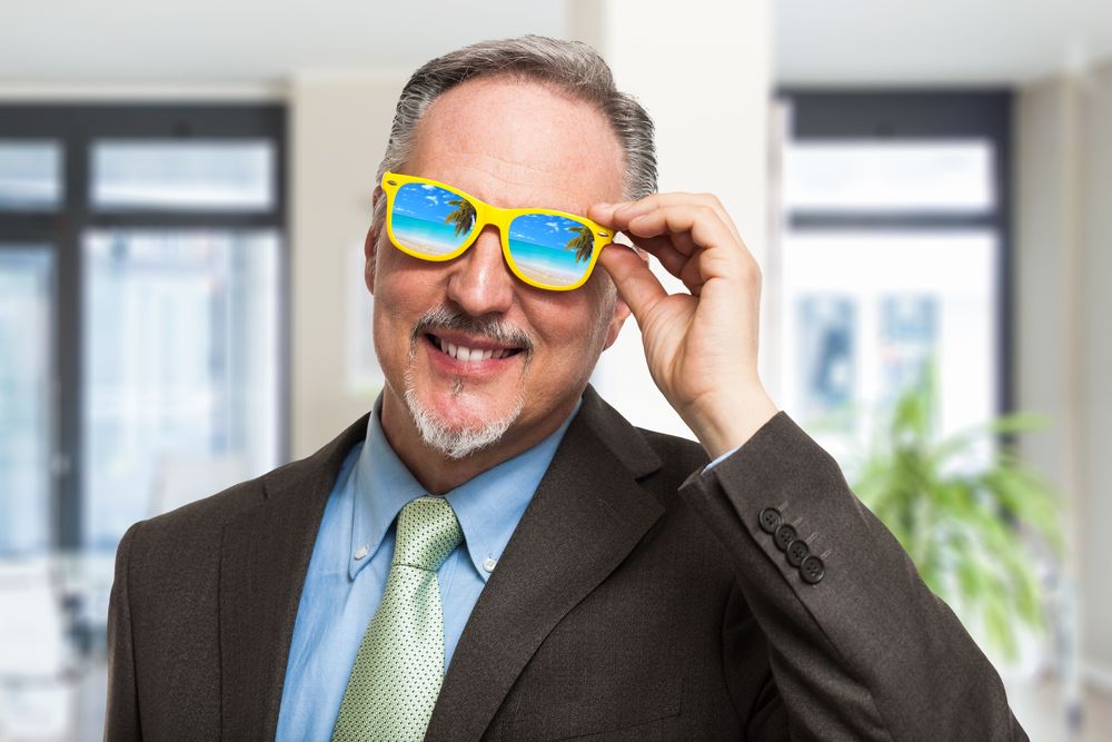 Businessman,Going,On,Holiday